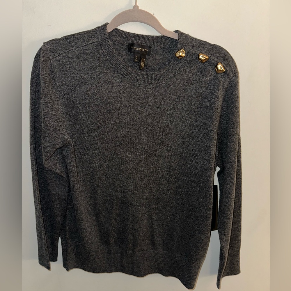 Donna Karan New York cashmere and merino wool blend sweater.